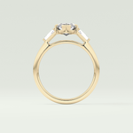 2.0 CT Marquise Cut Three Stone Lab-Grown Diamond Engagement Ring 6