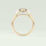 2.0 CT Marquise Cut Three Stone Lab-Grown Diamond Engagement Ring 6