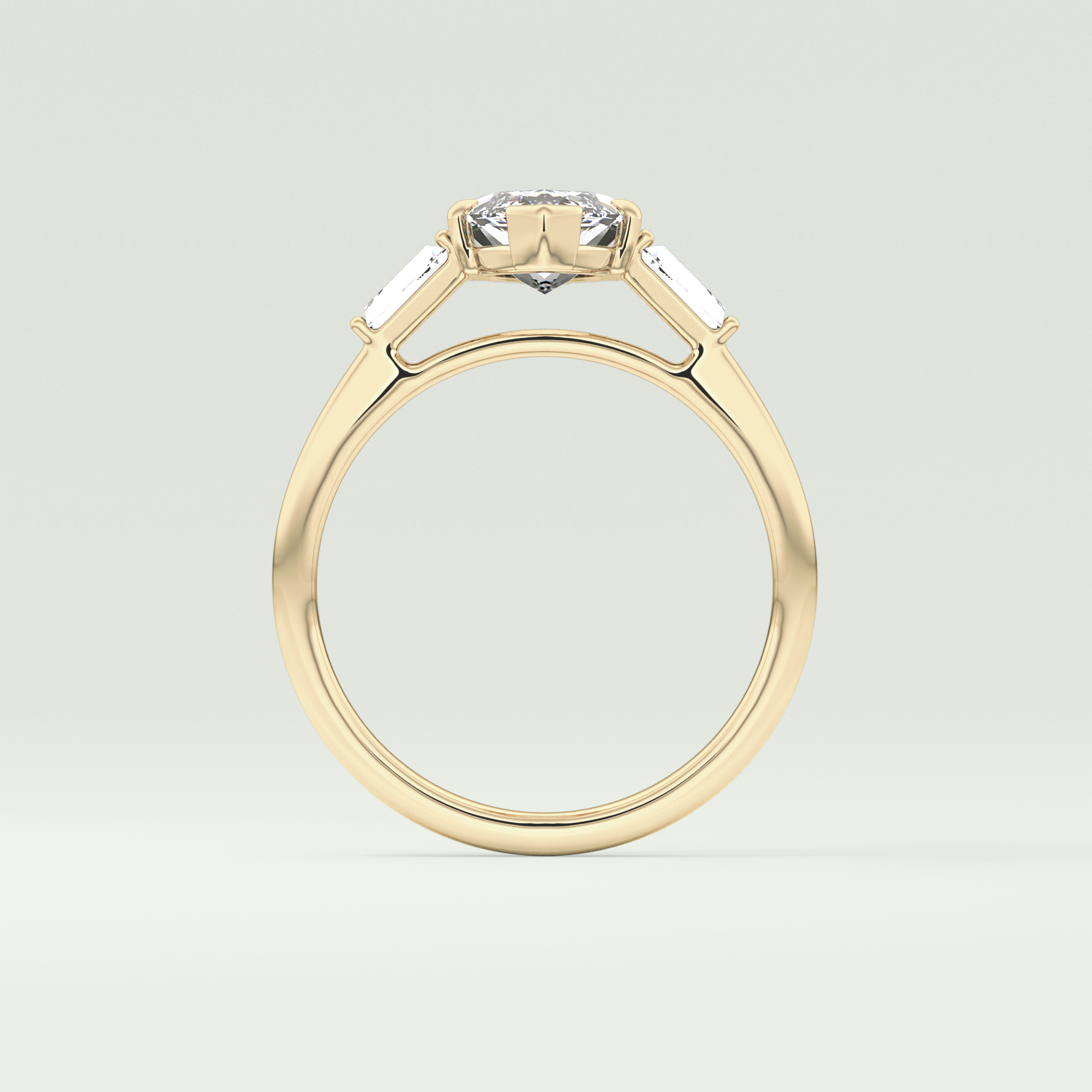 2.0 CT Marquise Cut Three Stone Lab-Grown Diamond Engagement Ring 6