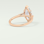 2.0 CT Marquise Cut Three Stone Lab-Grown Diamond Engagement Ring 8