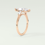 2.0 CT Marquise Cut Three Stone Lab-Grown Diamond Engagement Ring 11