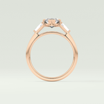 2.0 CT Marquise Cut Three Stone Lab-Grown Diamond Engagement Ring 12