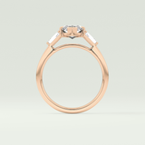 2.0 CT Marquise Cut Three Stone Lab-Grown Diamond Engagement Ring 12