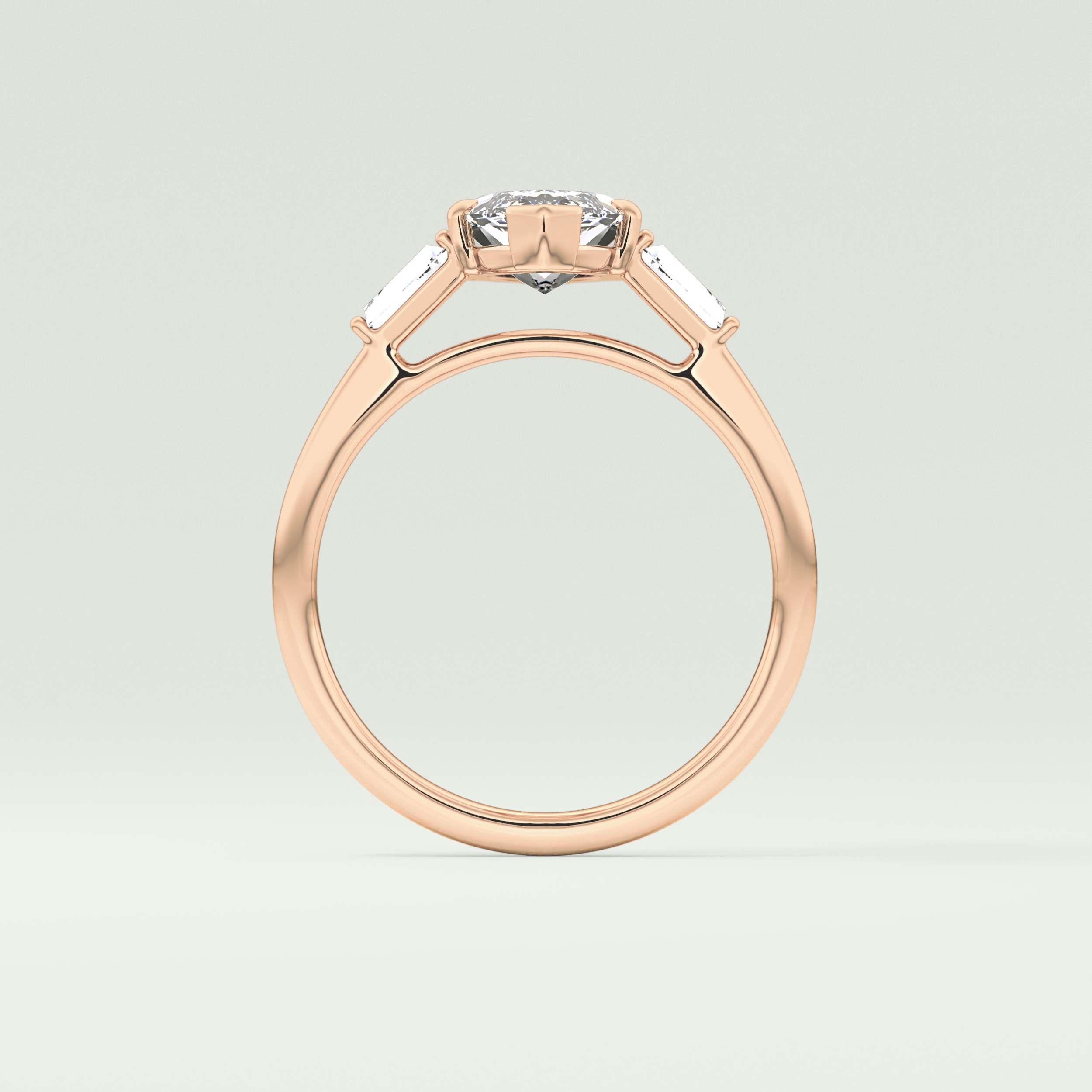 2.0 CT Marquise Cut Three Stone Lab-Grown Diamond Engagement Ring 12