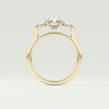 2.0 CT Oval Cut Three Stone Lab-Grown Diamond Engagement Ring 6