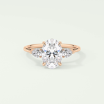 2.0 CT Oval Cut Three Stone Lab-Grown Diamond Engagement Ring 7