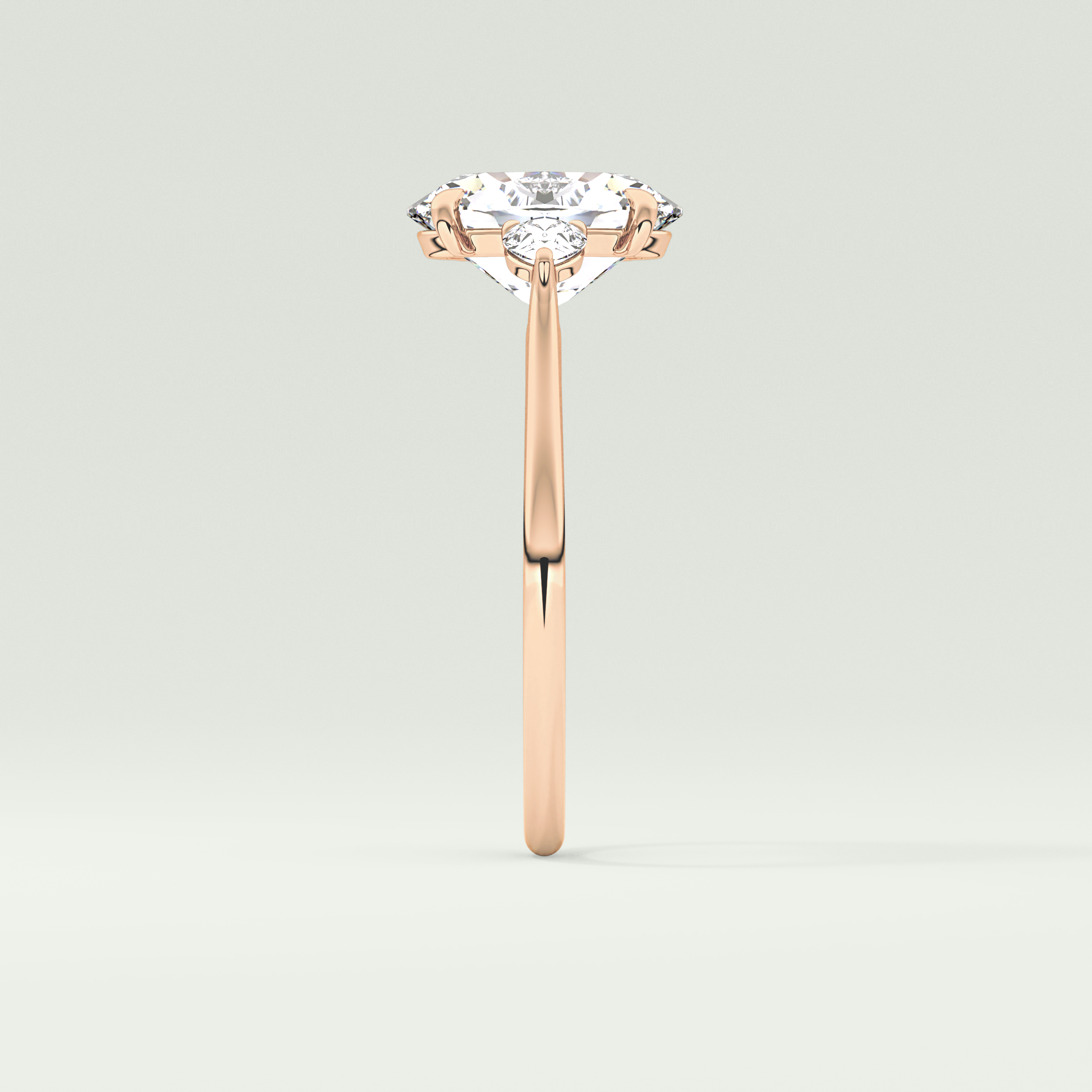 2.0 CT Oval Cut Three Stone Lab-Grown Diamond Engagement Ring 10