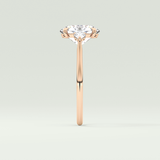 2.0 CT Oval Cut Three Stone Moissanite Engagement Ring 10