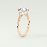 2.0 CT Oval Cut Three Stone Lab-Grown Diamond Engagement Ring 11