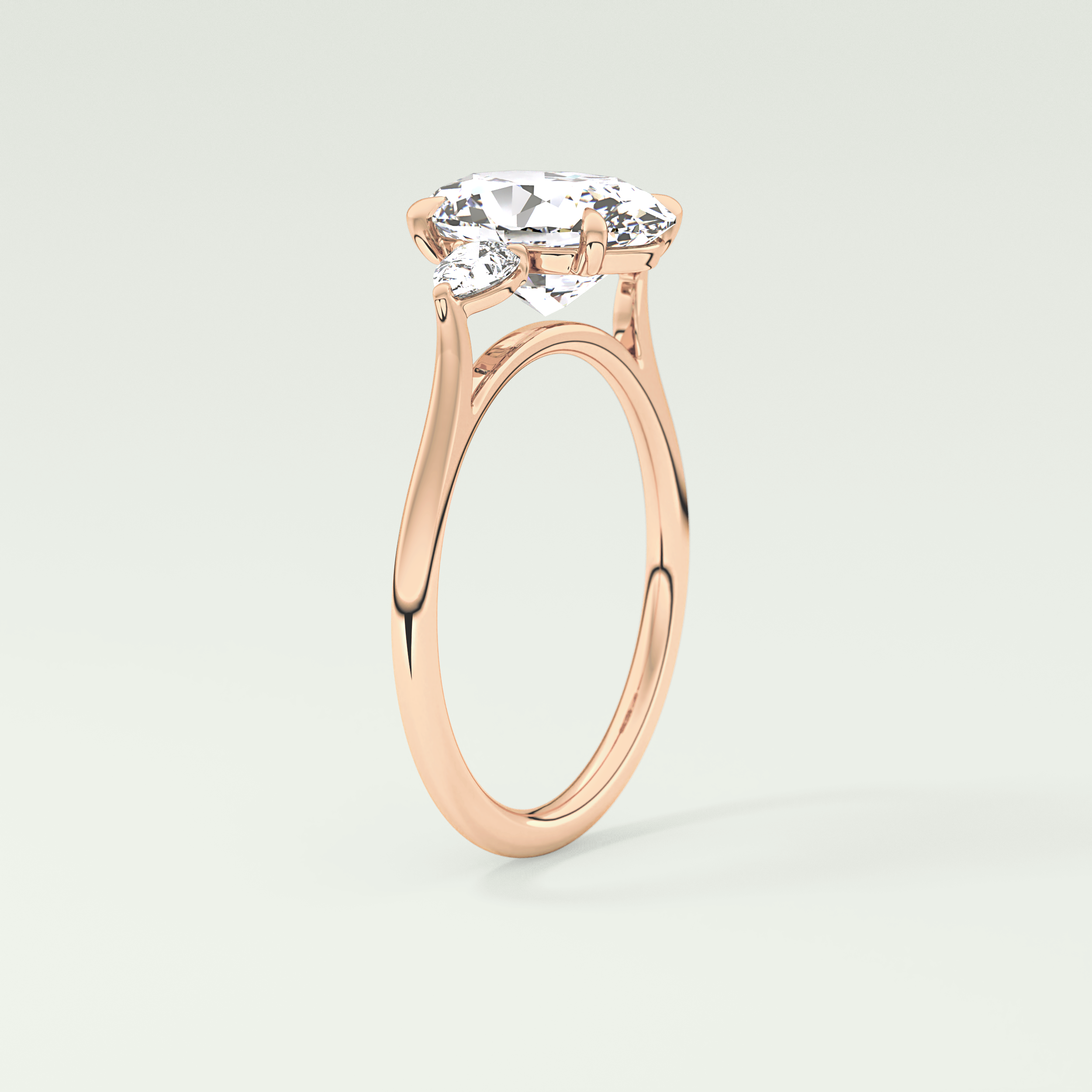2.0 CT Oval Cut Three Stone Lab-Grown Diamond Engagement Ring 11