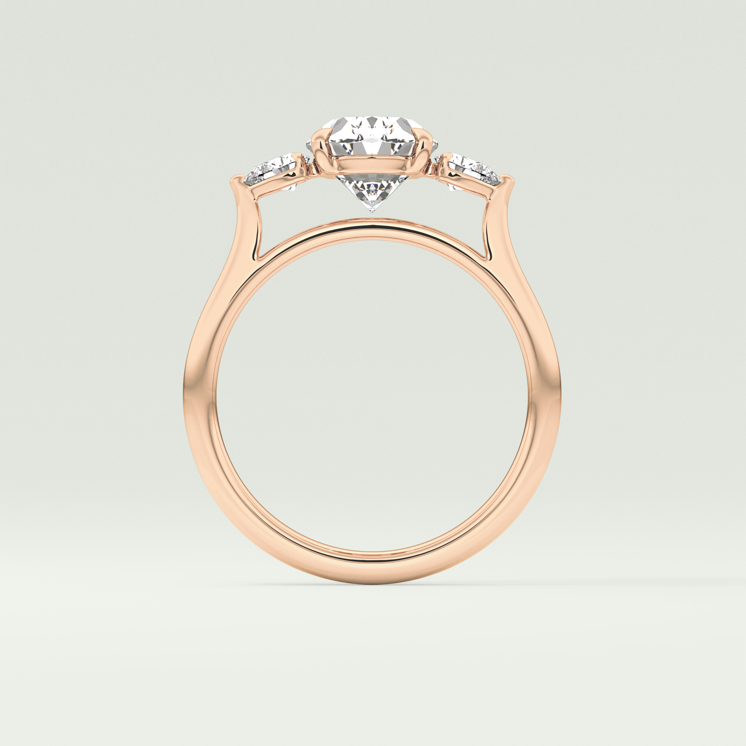 2.0 CT Oval Cut Three Stone Lab-Grown Diamond Engagement Ring 12