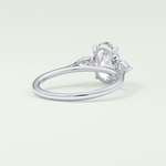 2.0 CT Oval Cut Three Stone Lab-Grown Diamond Engagement Ring 14