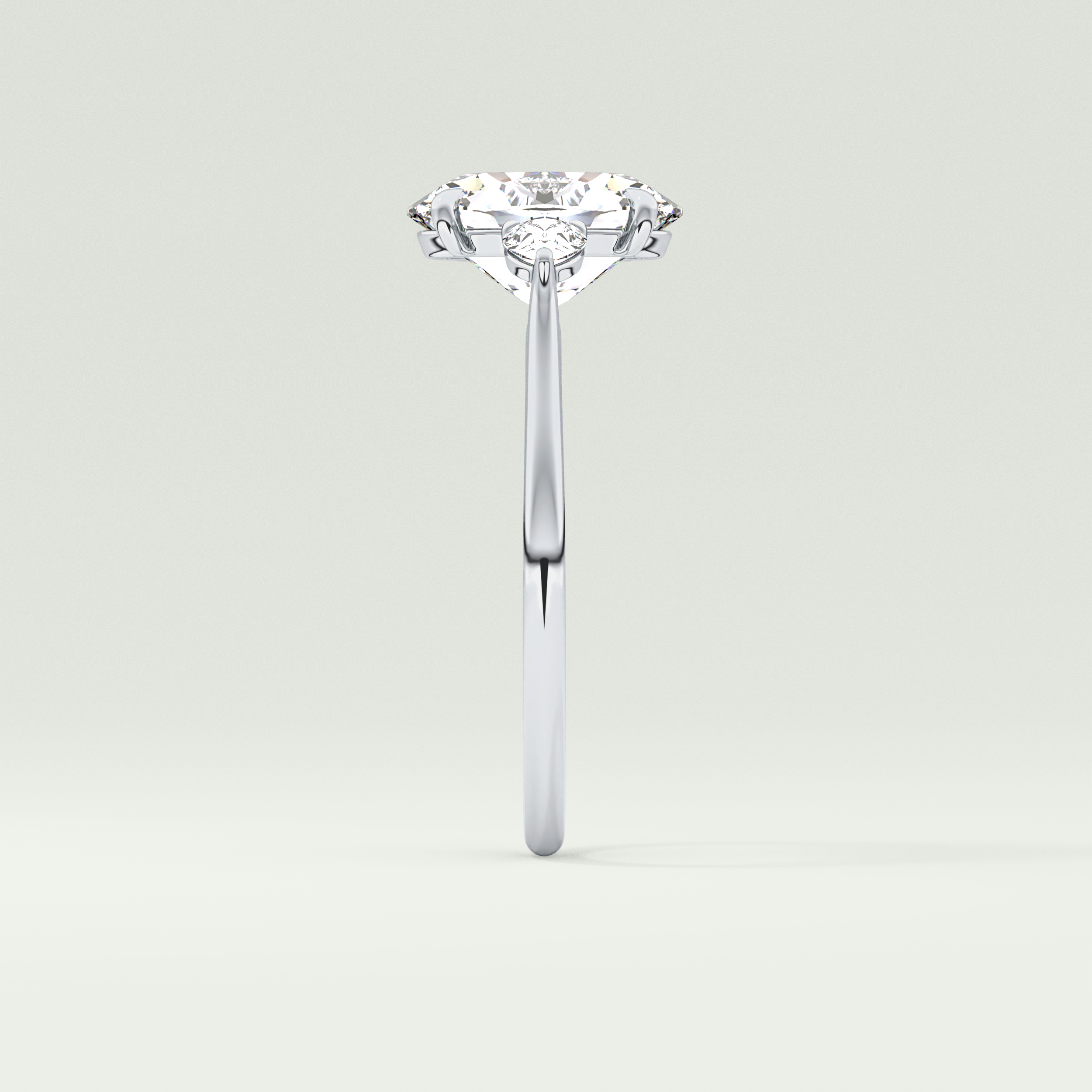 2.0 CT Oval Cut Three Stone Lab-Grown Diamond Engagement Ring 16
