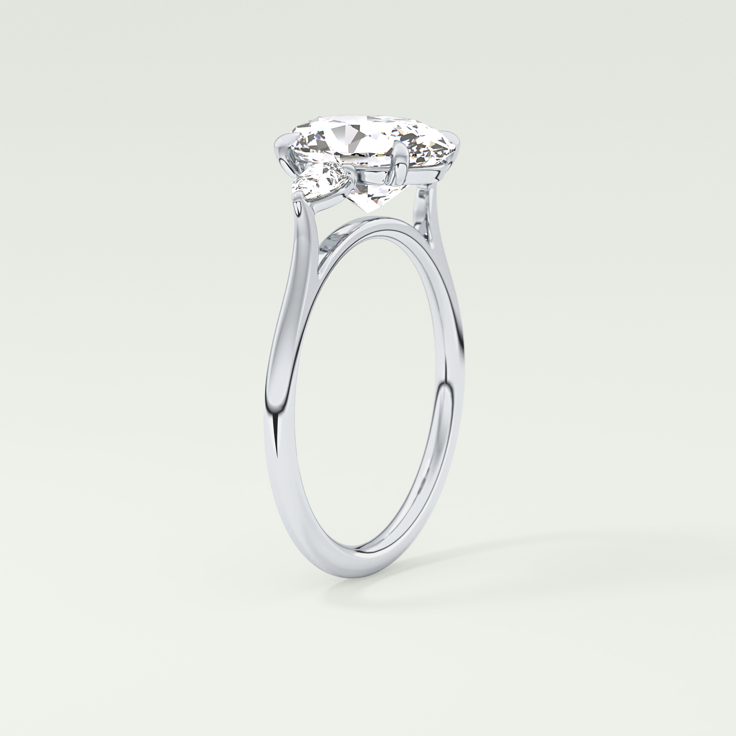 2.0 CT Oval Cut Three Stone Lab-Grown Diamond Engagement Ring 17