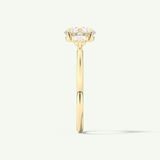 1.5 CT Round Cut Three Stone Lab-Grown Diamond Engagement Ring