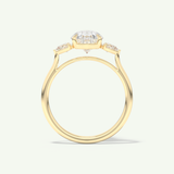 2.0 CT Pear Cut Three Stone Lab-Grown Diamond Engagement Ring