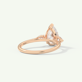 2.0 CT Pear Cut Three Stone Lab-Grown Diamond Engagement Ring