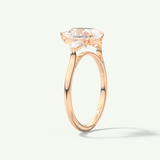 2.0 CT Pear Cut Three Stone Lab-Grown Diamond Engagement Ring