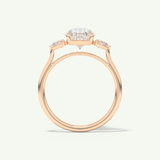 2.0 CT Pear Cut Three Stone Lab-Grown Diamond Engagement Ring