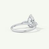 2.0 CT Pear Cut Three Stone Lab-Grown Diamond Engagement Ring
