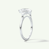 2.0 CT Pear Cut Three Stone Lab-Grown Diamond Engagement Ring