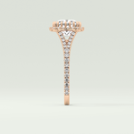 2.0 CT Cushion Cut Halo, Pave & Split Shank Lab-Grown Diamond Engagement Ring 10
