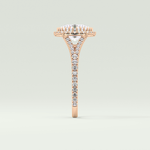 2.0 CT Oval Cut Halo & Pave Split Shank Lab-Grown Diamond Engagement Ring 10