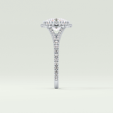 2.0 CT Oval Cut Halo & Pave Split Shank Lab-Grown Diamond Engagement Ring 16