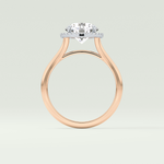 2.0 CT Round Cut Halo Split Shank Lab Grown Diamond Engagement Ring