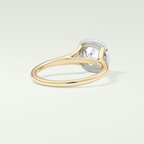 2.0 CT Cushion Cut Halo Split Shank Lab-Grown Diamond Engagement Ring 2