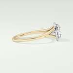2.0 CT Cushion Cut Halo Split Shank Lab-Grown Diamond Engagement Ring 3