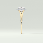 2.0 CT Cushion Cut Halo Split Shank Lab-Grown Diamond Engagement Ring 4