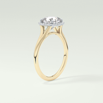 2.0 CT Cushion Cut Halo Split Shank Lab-Grown Diamond Engagement Ring 5