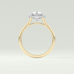 2.0 CT Cushion Cut Halo Split Shank Lab-Grown Diamond Engagement Ring 6