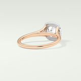 2.0 CT Cushion Cut Halo Split Shank Lab-Grown Diamond Engagement Ring 8