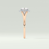 2.0 CT Cushion Cut Halo Split Shank Lab-Grown Diamond Engagement Ring 10