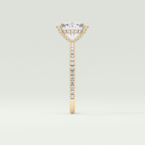 2.0 CT Oval Cut Pave & Hidden Stone Lab-Grown Diamond Engagement Ring 4