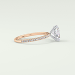 2.0 CT Oval Cut Pave & Hidden Stone Lab-Grown Diamond Engagement Ring 9