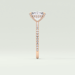 2.0 CT Oval Cut Pave & Hidden Stone Lab-Grown Diamond Engagement Ring 10