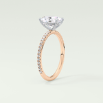 2.0 CT Oval Cut Pave & Hidden Stone Lab-Grown Diamond Engagement Ring 11