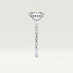 2.0 CT Oval Cut Pave & Hidden Stone Lab-Grown Diamond Engagement Ring 13