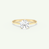 2.0 CT Round Cut Solitaire Lab-Grown Diamond Engagement Ring