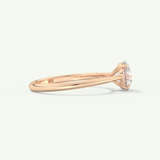 2.0 CT Round Cut Solitaire Lab-Grown Diamond Engagement Ring