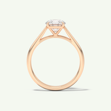 2.0 CT Round Cut Solitaire Moissanite Engagement Ring
