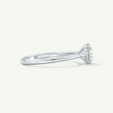 2.0 CT Round Cut Solitaire Moissanite Engagement Ring
