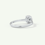 2.0 CT Round Cut Solitaire Moissanite Engagement Ring