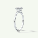 2.0 CT Round Cut Solitaire Moissanite Engagement Ring