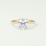 2.0 CT Oval Cut Solitaire Lab-Grown Diamond Engagement Ring 1