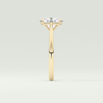 2.0 CT Oval Cut Solitaire Lab-Grown Diamond Engagement Ring 4