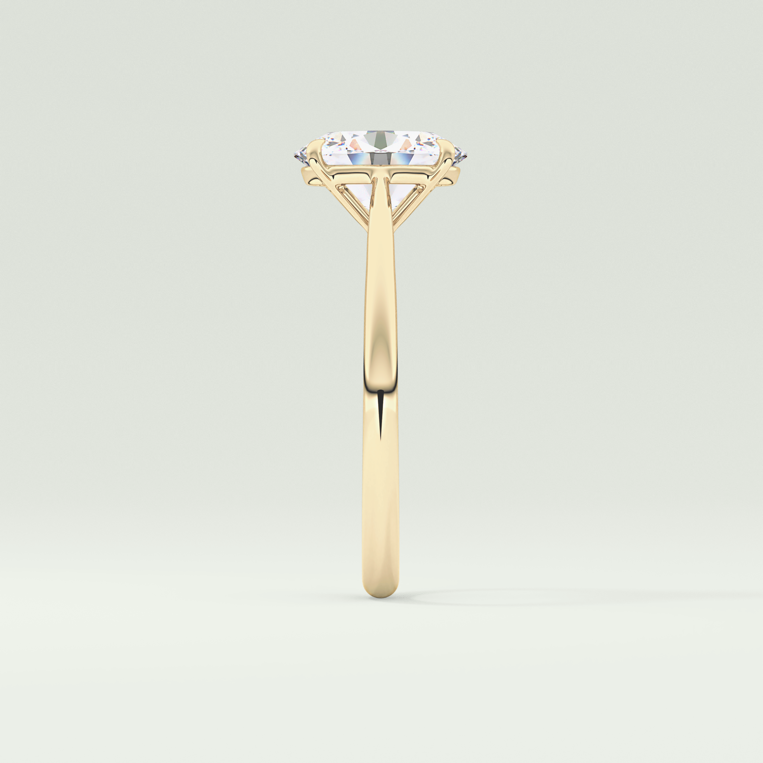 2.0 CT Oval Cut Solitaire Lab-Grown Diamond Engagement Ring 4